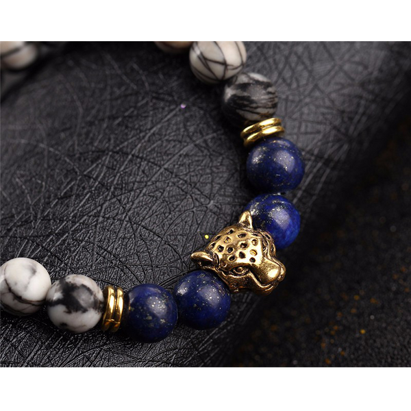 mixed color close up of the panther bracelet