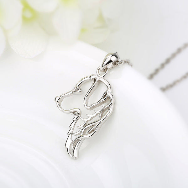 Golden retriever dog necklace Necklace for women 2