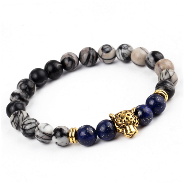 panther bracelet (gold head)