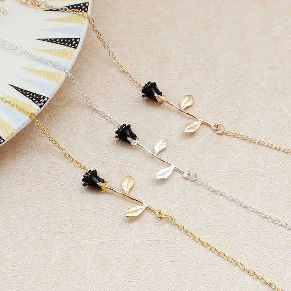 Black Rose Bracelet