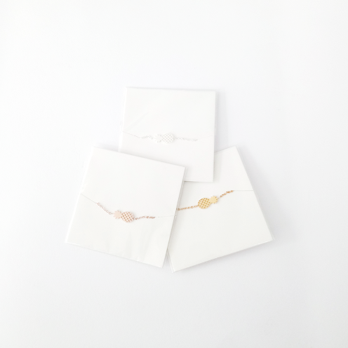 pineapple charm bracelet in packing (3 colors)