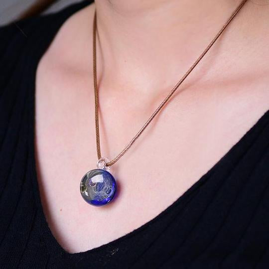 Glass Art Universe Necklace