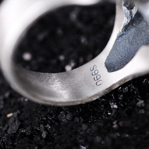 990 silver. with higher purity higher than 925 sterling silver.