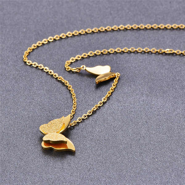 Butterfly necklace Charm necklace for women (in gold plating)