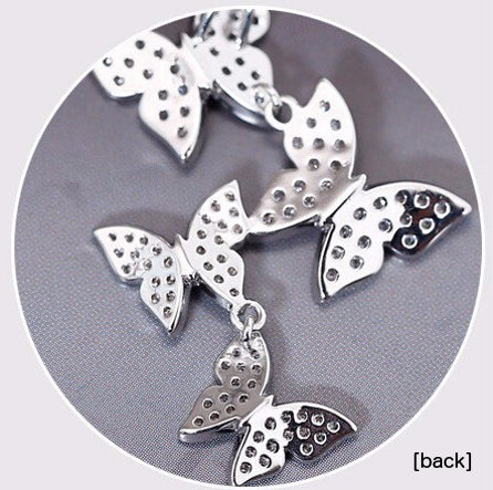 Butterfly necklace's backside, made of sterling silver too!