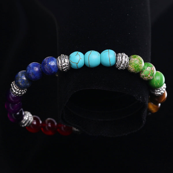 7 Chakra Healing Crystal Beaded Bracelet