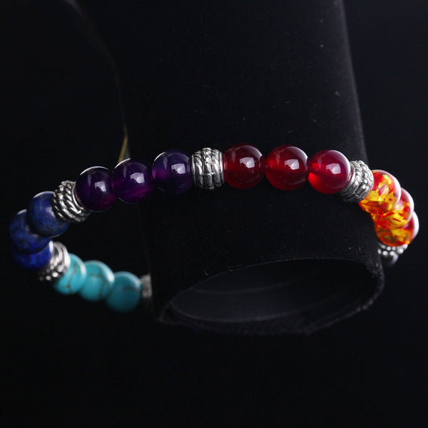 7 Chakra Healing Crystal Beaded Bracelet