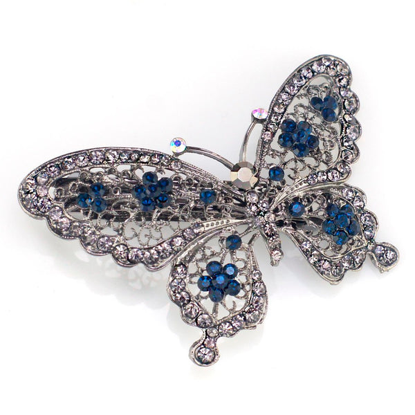 Noble blue butterfly hair clips Hair barrettes 2