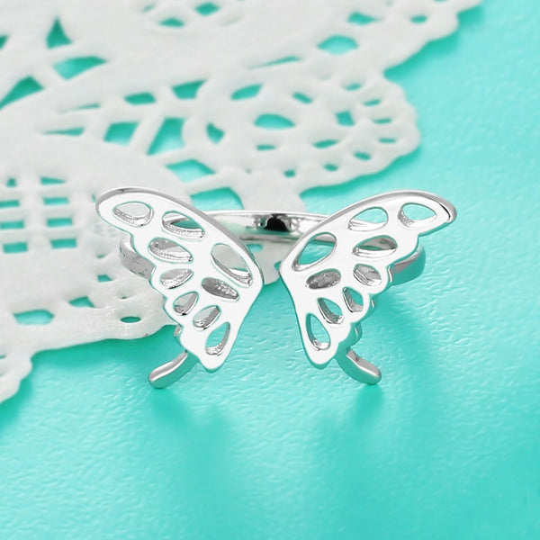 Purity butterfly ring Adjustable ring (front view 2)