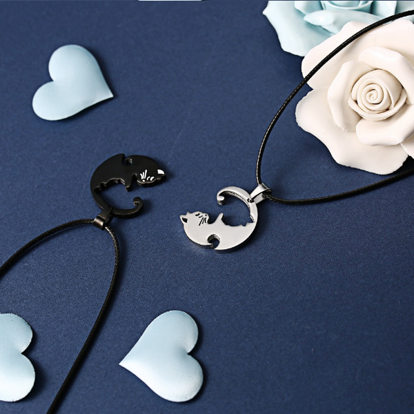 Yin Yang cat necklace 5