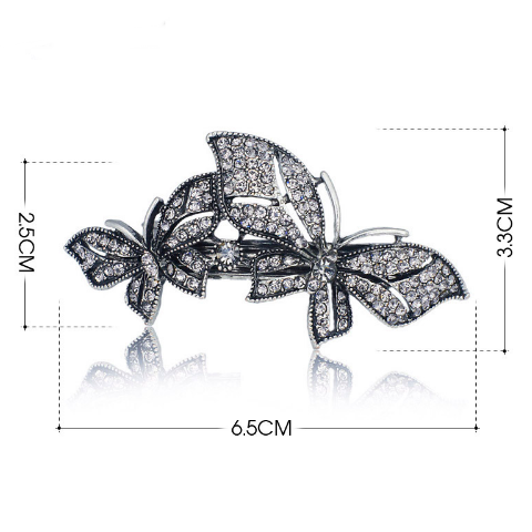 dimensions of the butterfly hair barrette