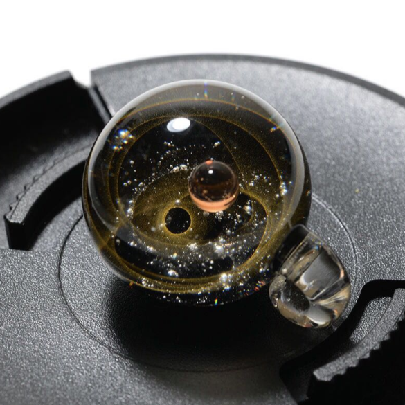 Universe necklace for women Galileo universe necklace Galaxy pendant (close up view)