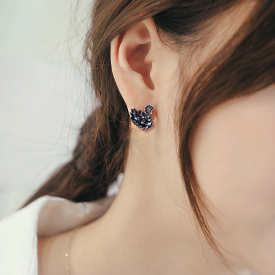 wearing on the ear lobe