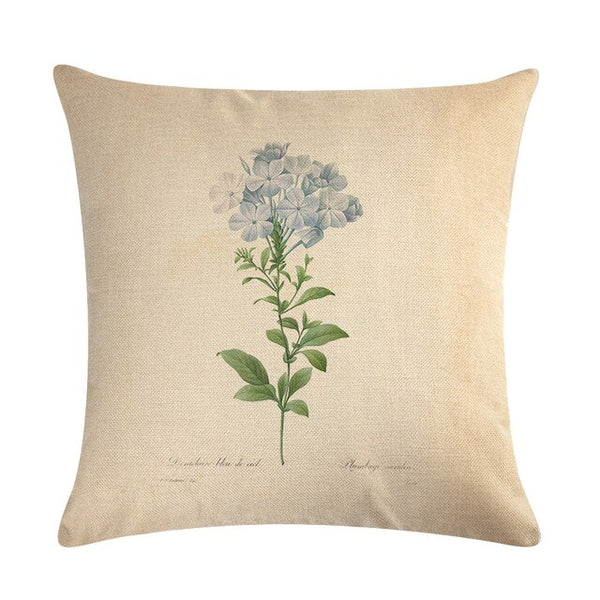 Vintage flowers Floral cushion covers Pillow case 