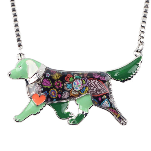 Animal jewelry Dog necklace Enamel necklace for women 4