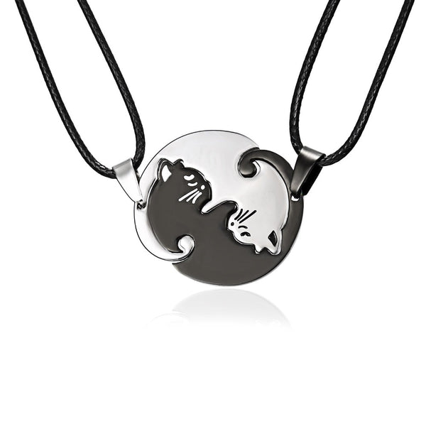 Yin Yang cat necklace 1