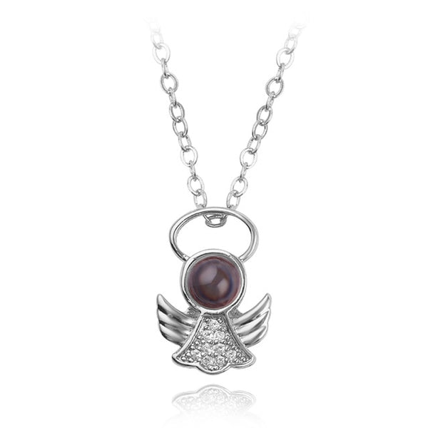 pendant in angel shape (silver)