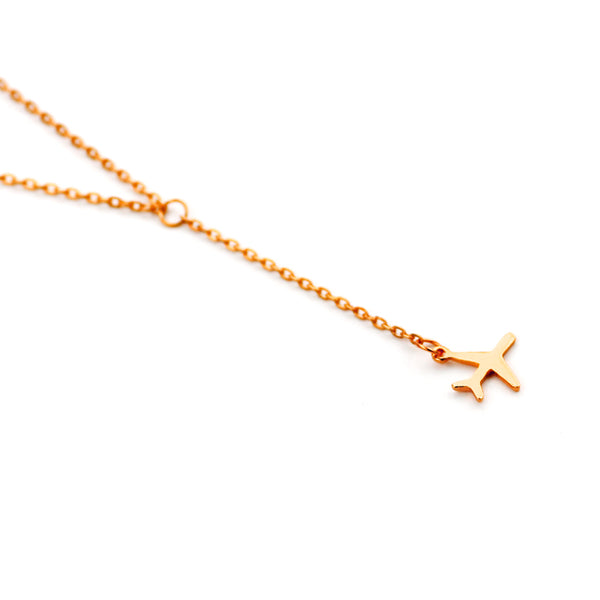 Airplane necklace Fashion necklace for women Cheap neclace (side view)