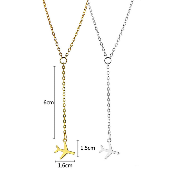 Airplane necklace Fashion necklace for women Cheap neclace (dimensions)