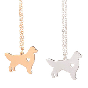 Animal jewelry Dog necklace Charm necklace for women 1 (two colors)