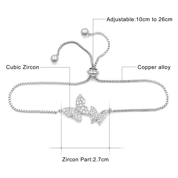 Bracelets for women Butterfly bracelets (dimensions)
