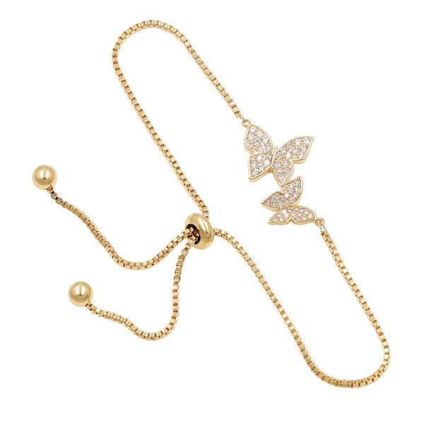 Bracelets for women Butterfly bracelets (gold)