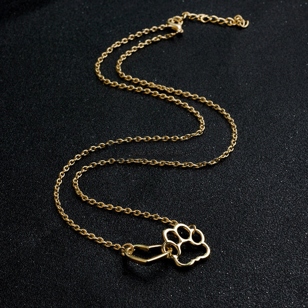 Dog cat paw necklace Charm necklace for women 4