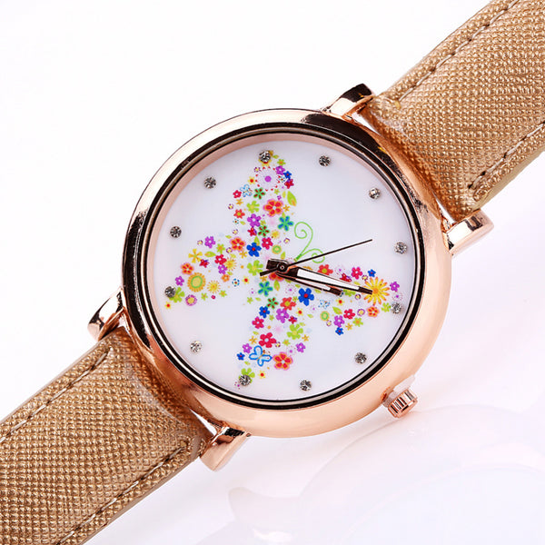 Color Carnival -- Butterfly watches Women watches (front view)