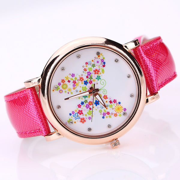 Color Carnival -- Butterfly watches Women watches (pink version)