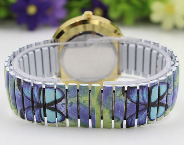 Blue Paradise Butterfly Watch back view