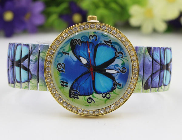Blue Paradise Butterfly Watch horizontal