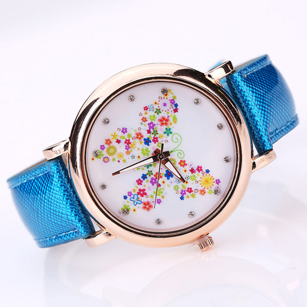 Color Carnival -- Butterfly watches Women watches (blue version)
