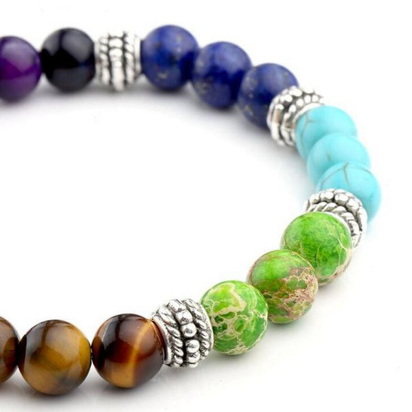7 Chakra Healing Crystal Bead Bracelet