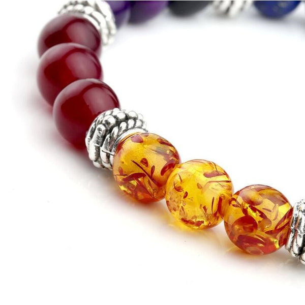 7 Chakra Healing Crystal Bead Bracelet
