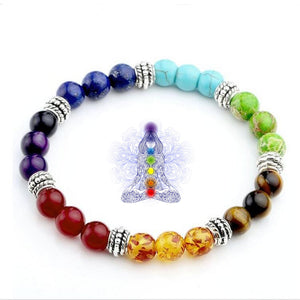 7 Chakra Healing Crystal Beaded Bracelet