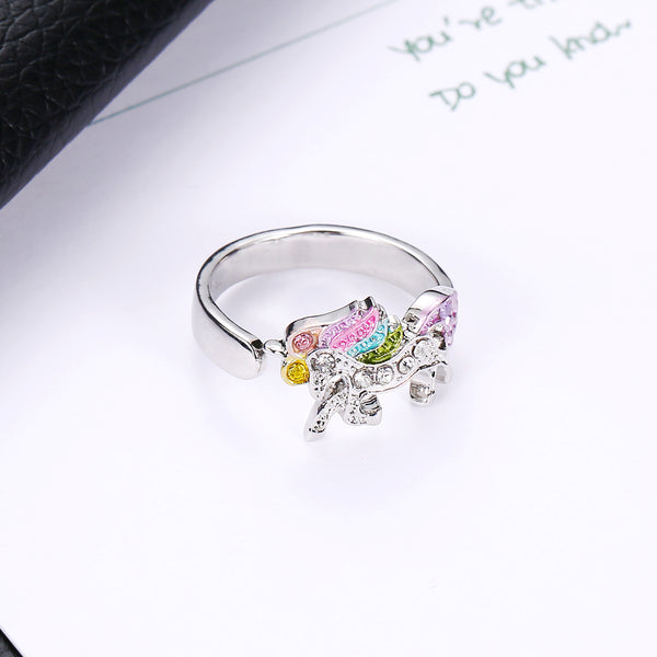 Adjustable rings for women Unicron ring (flat view)