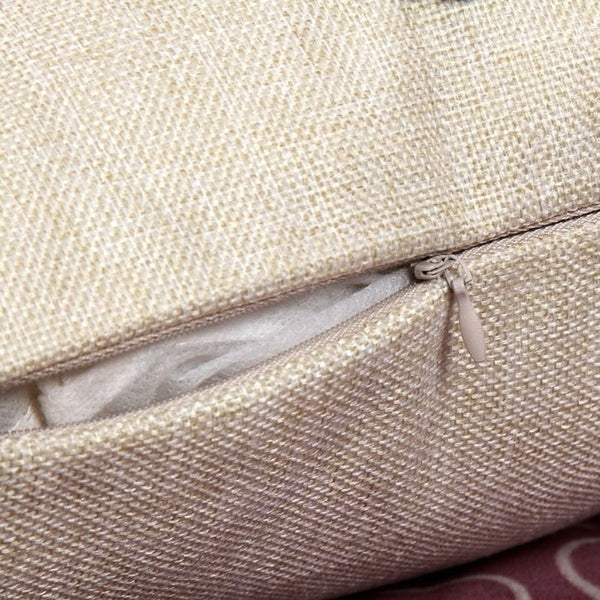 cushion cover has hidden zipper