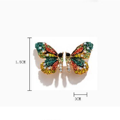 Butterfly earrings Stud earrings for women Cheap earring (dimensions)