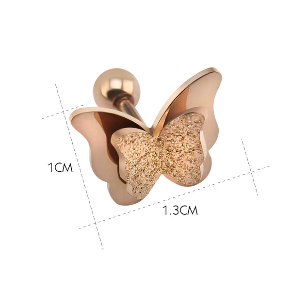 Butterfly earrings Stud earrings for women Cheap earring  (dimensions)