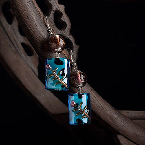 refreshing blue stained glass, perfect for a summer day!