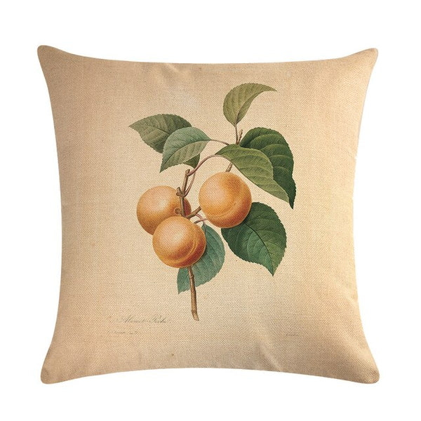 Vintage flowers Floral cushion covers Pillow case (peach)
