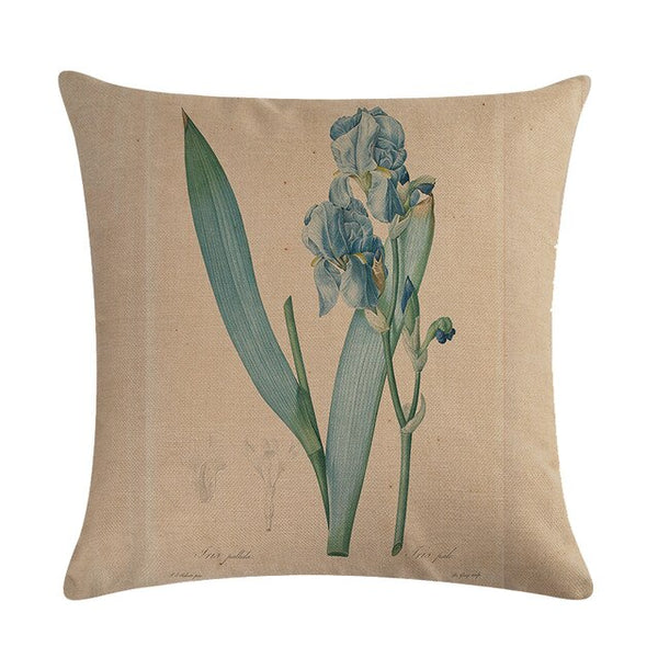 Vintage flowers Floral cushion covers Pillow case 
