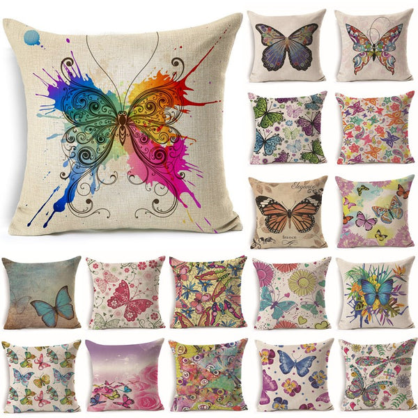 Butterflies cushion covers pillow cases (full collection)
