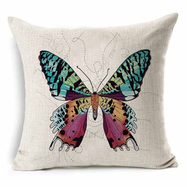 rainbow butterfly cushion covers