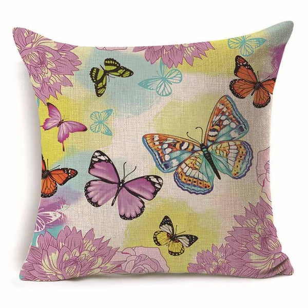pastel butterflies pillow case