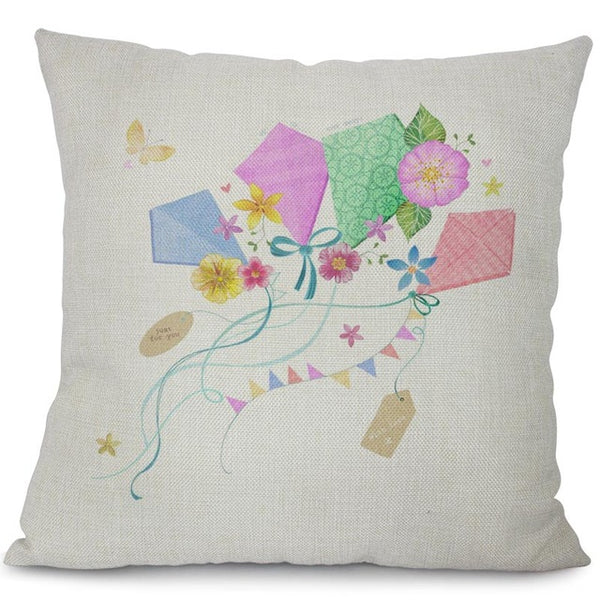Garden dreams floral cushion covers Butterflies pillow case (butterflies and kites)