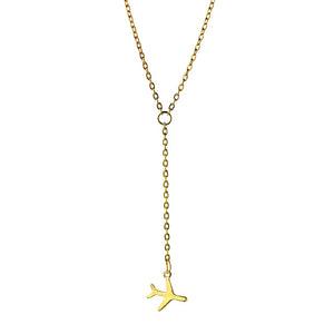 Airplane necklace Fashion necklace for women Cheap neclace (gold version)