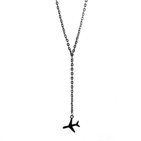 Airplane necklace Fashion necklace for women Cheap neclace (black version)