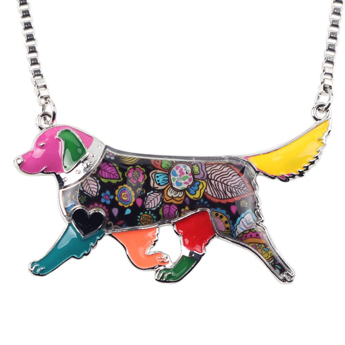 Animal jewelry Dog necklace Enamel necklace for women 2
