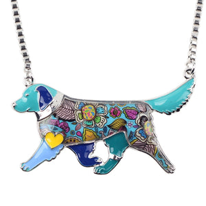 Animal jewelry Dog necklace Enamel necklace for women 8
